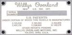 3 - White patent plate