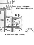 Enlarged view of Early M38 circuit breaker wiring