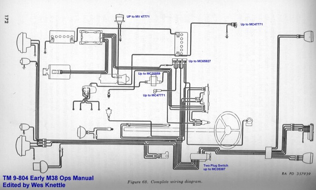 Willys M Jeeps Forums Viewtopic Making A 24 Volt Wiring Harness For An M38 Jeep