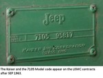 SEP 1963 & up USMC Patent plates