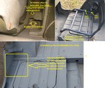 M38A1 Frt passenger seat rt aft support, late vs early