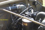 1964 engine compartment w/military junior filter