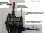 Using the three ignition test adapters
