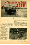 Popular Mechanics Magazine article evaluating the new M38 jeep.