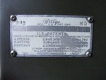 Patentplate M38A1(Nekaf) 